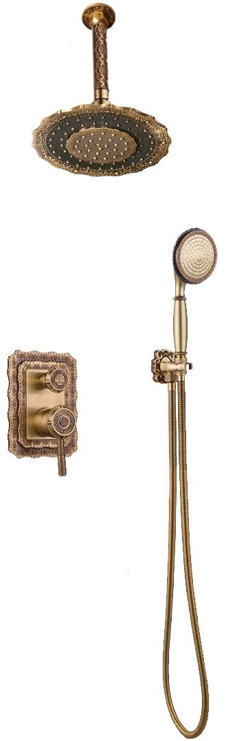 Встраиваемый душевой комплект Bronze de Luxe Windsor 10138/1DF С ВНУТРЕННЕЙ ЧАСТЬЮ