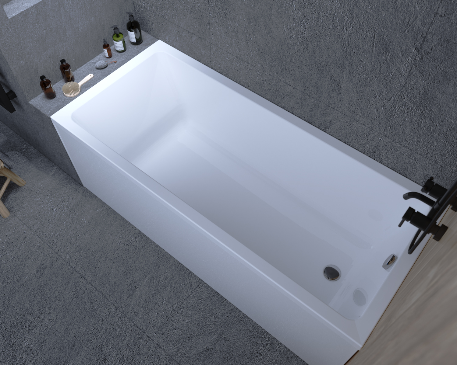 Акриловая ванна Marka One Bianca 160x75